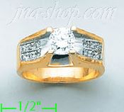 14K Gold Ladies' Ring - Click Image to Close