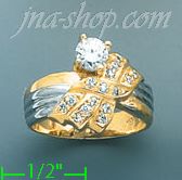 14K Gold Ladies' Ring - Click Image to Close