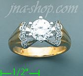 14K Gold Ladies' Ring - Click Image to Close