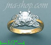 14K Gold Ladies' Ring - Click Image to Close