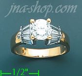 14K Gold Ladies' Ring - Click Image to Close