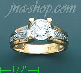 14K Gold Ladies' Ring - Click Image to Close