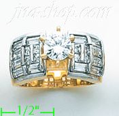 14K Gold Ladies' Ring - Click Image to Close