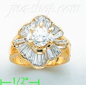 14K Gold Ladies' Ring - Click Image to Close