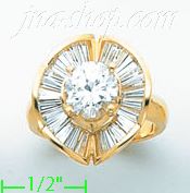 14K Gold Ladies' Ring - Click Image to Close