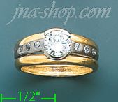 14K Gold Fancy Satin Ring - Click Image to Close