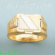 14K Gold Fancy Ring - Click Image to Close