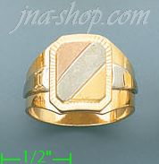 14K Gold Fancy Ring - Click Image to Close