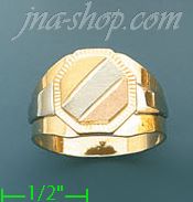 14K Gold Fancy Ring - Click Image to Close