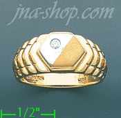 14K Gold Fancy Ring - Click Image to Close