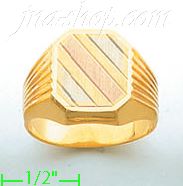 14K Gold Fancy Ring - Click Image to Close