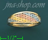 14K Gold Fancy Ring - Click Image to Close