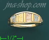 14K Gold Fancy Ring - Click Image to Close