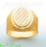 14K Gold Fancy Ring - Click Image to Close