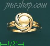 14K Gold Fancy Ring - Click Image to Close