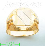 14K Gold Fancy Ring - Click Image to Close