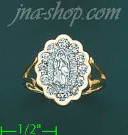 14K Gold CZ Ring - Click Image to Close