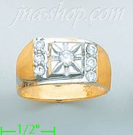 14K Gold Men's Ring - Click Image to Close