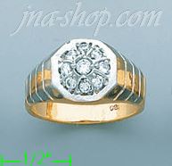 14K Gold Men's Ring - Click Image to Close