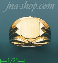 14K Gold Men's Ring - Click Image to Close