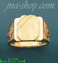 14K Gold Men's Ring - Click Image to Close