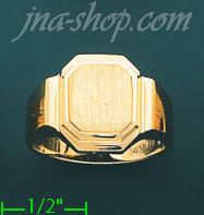 14K Gold Men's Ring - Click Image to Close