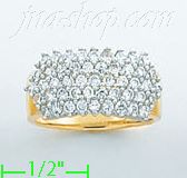 14K Gold Ladies' CZ Ring - Click Image to Close