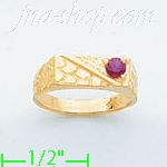 14K Gold Baby CZ Ring - Click Image to Close