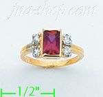 14K Gold Baby CZ Ring - Click Image to Close