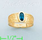 14K Gold Baby CZ Ring - Click Image to Close