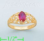 14K Gold Baby CZ Ring - Click Image to Close