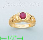 14K Gold Baby CZ Ring - Click Image to Close