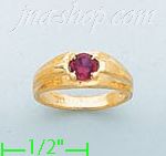 14K Gold Baby CZ Ring - Click Image to Close