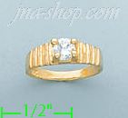 14K Gold Baby CZ Ring - Click Image to Close