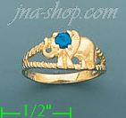14K Gold Baby CZ Ring - Click Image to Close