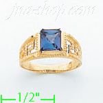 14K Gold Baby CZ Ring - Click Image to Close