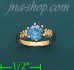 14K Gold Baby CZ Ring - Click Image to Close