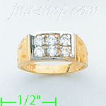 14K Gold Baby CZ Ring - Click Image to Close