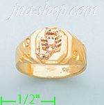 14K Gold Baby Ring - Click Image to Close