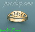 14K Gold Baby Ring - Click Image to Close