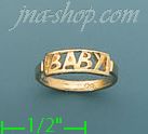 14K Gold Baby Ring - Click Image to Close