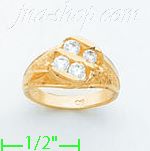 14K Gold Baby Ring - Click Image to Close