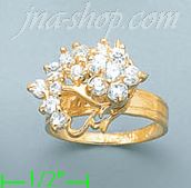 14K Gold Ladies' Motion Ring - Click Image to Close