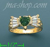 14K Gold Ladies' CZ Ring - Click Image to Close