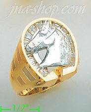 14K Gold Men's Ring - Click Image to Close