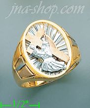 14K Gold Men's Ring - Click Image to Close