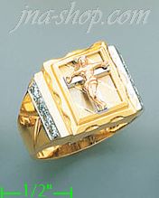 14K Gold Men's Ring - Click Image to Close