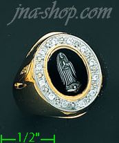 14K Gold Men's Ring - Click Image to Close