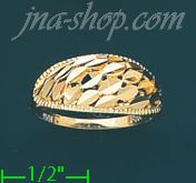 14K Gold Dia-Cut Ring - Click Image to Close