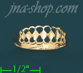 14K Gold Dia-Cut Ring - Click Image to Close